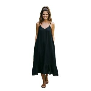 Manta del Lago Hand Embroidered Made In Mexico 100% CTN Boho Chic Resortwear L